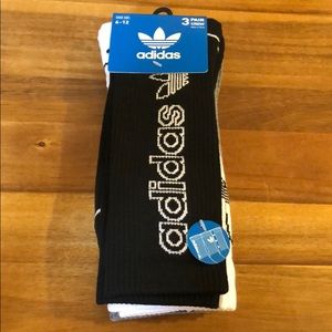 Adidas 3 pair crew socks